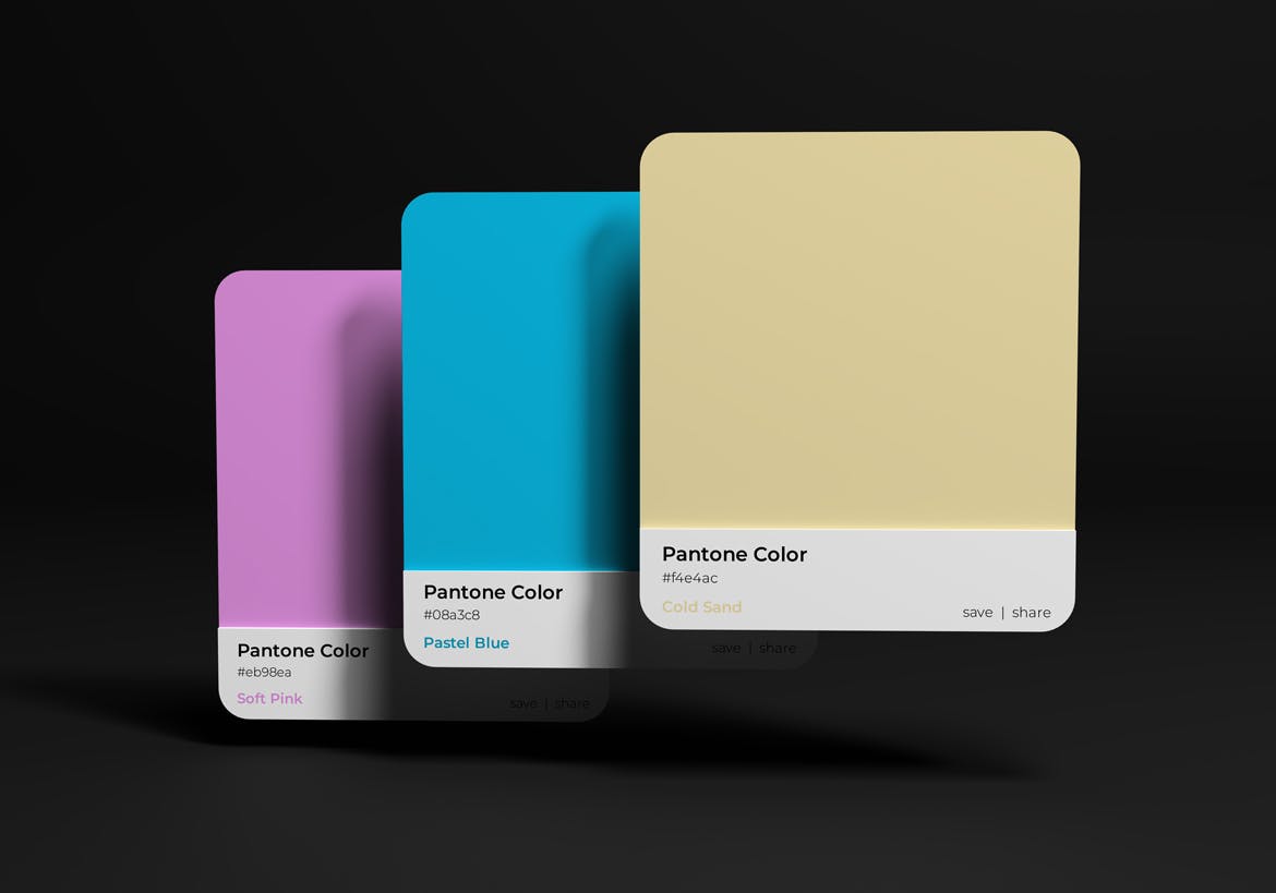潘通色卡设计样机 Pantone Box Mockup 样机素材 sucaiwan.com