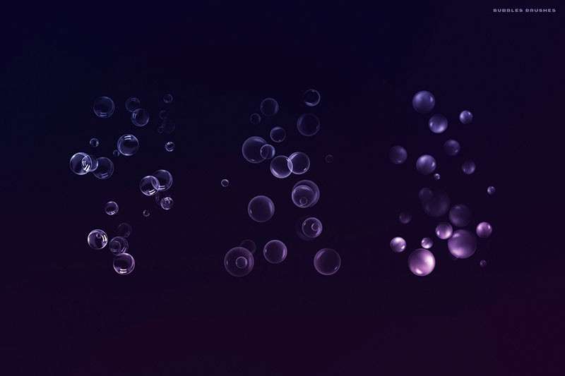 30个透明气泡效果Procreate笔刷 笔刷资源 sucaiwan.com