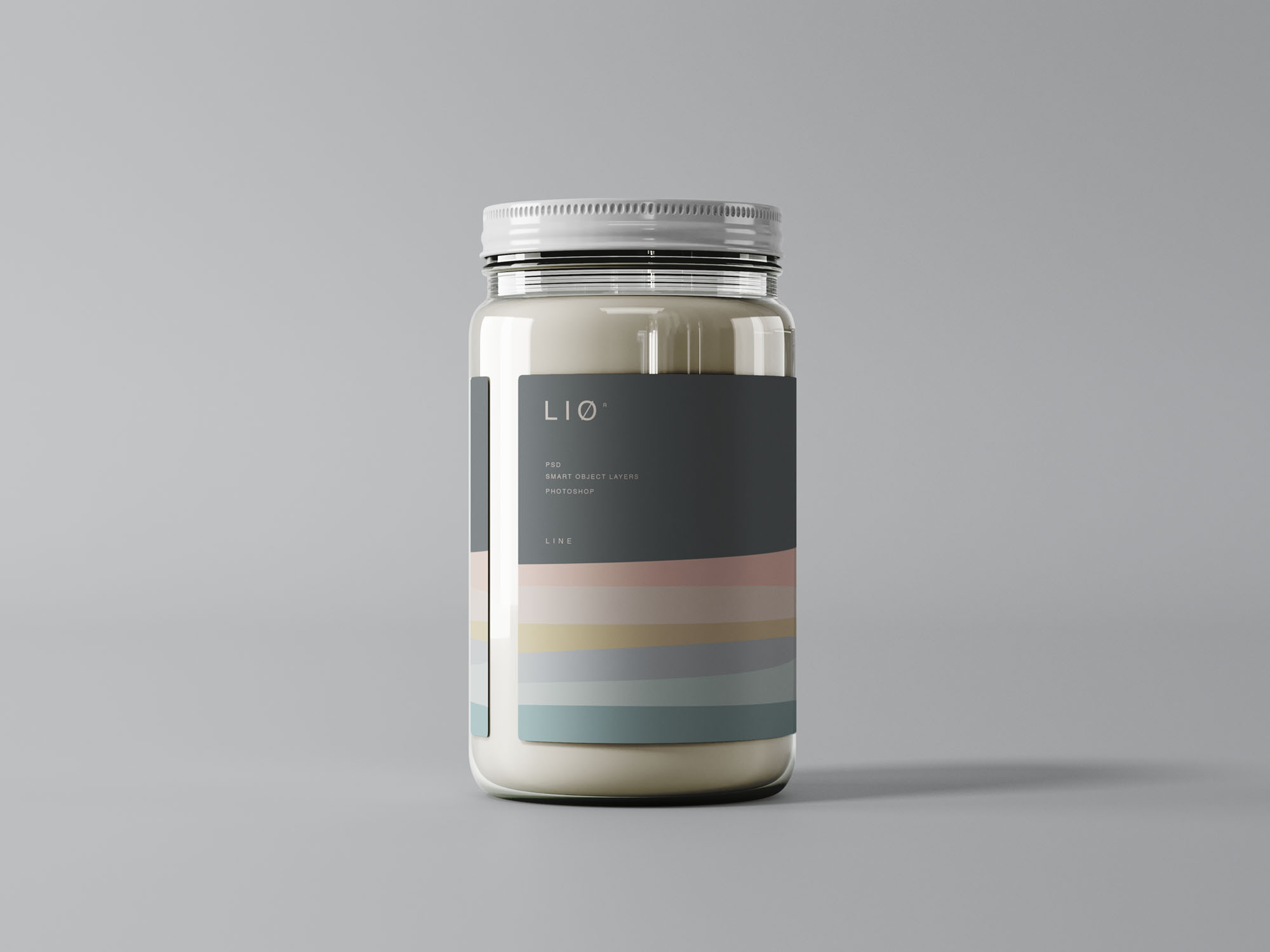 透明玻璃罐标签样机 Glass Jar with Label Mockup 样机素材 sucaiwan.com