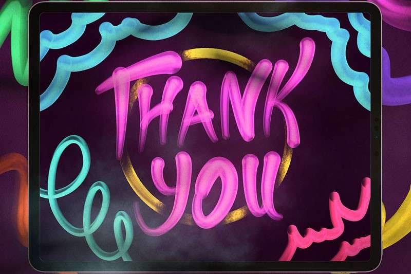 3D效果的Procreate涂鸦笔刷 笔刷资源 sucaiwan.com