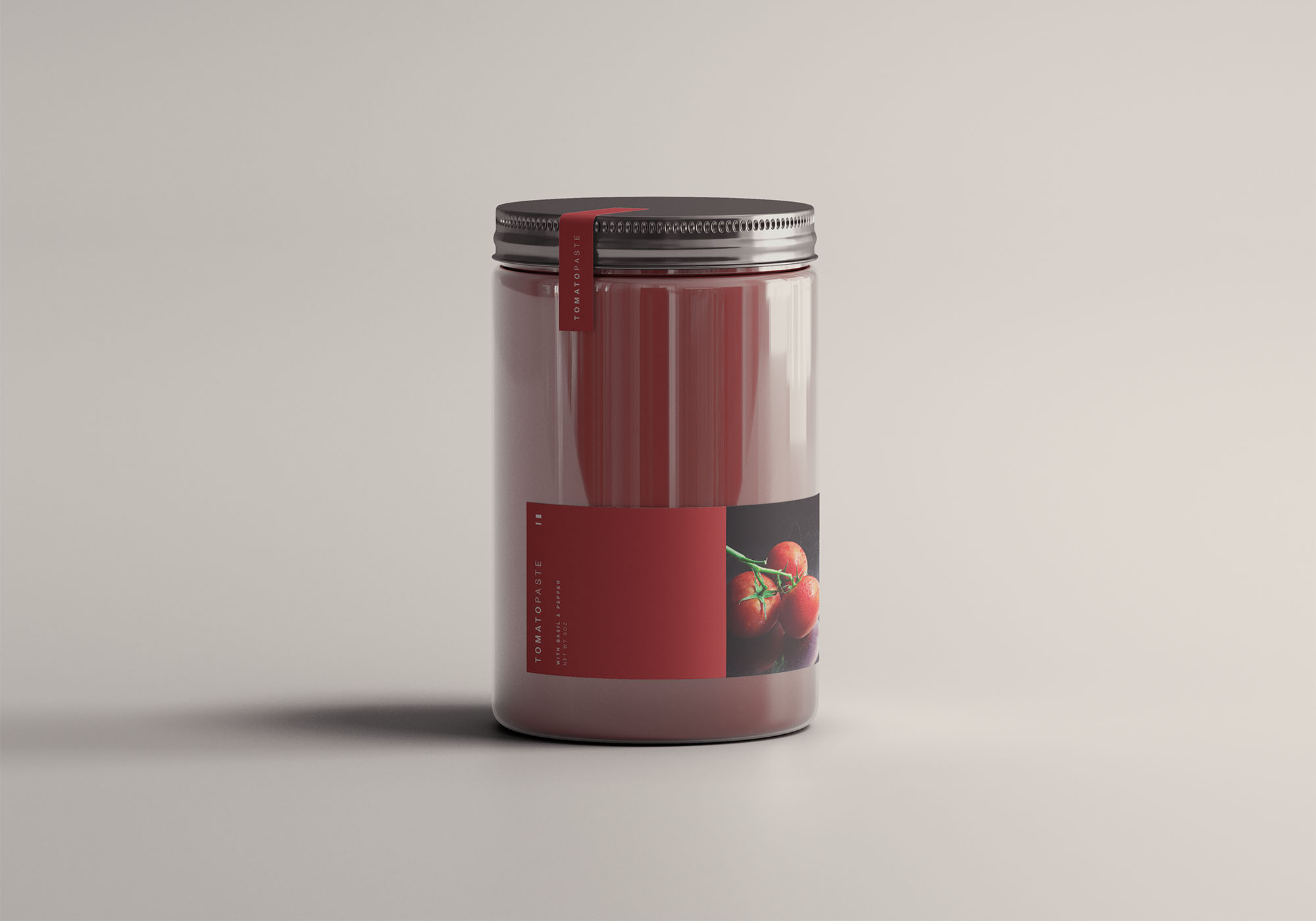 番茄酱罐包装样机 Tomato Jar Mockup 样机素材 sucaiwan.com
