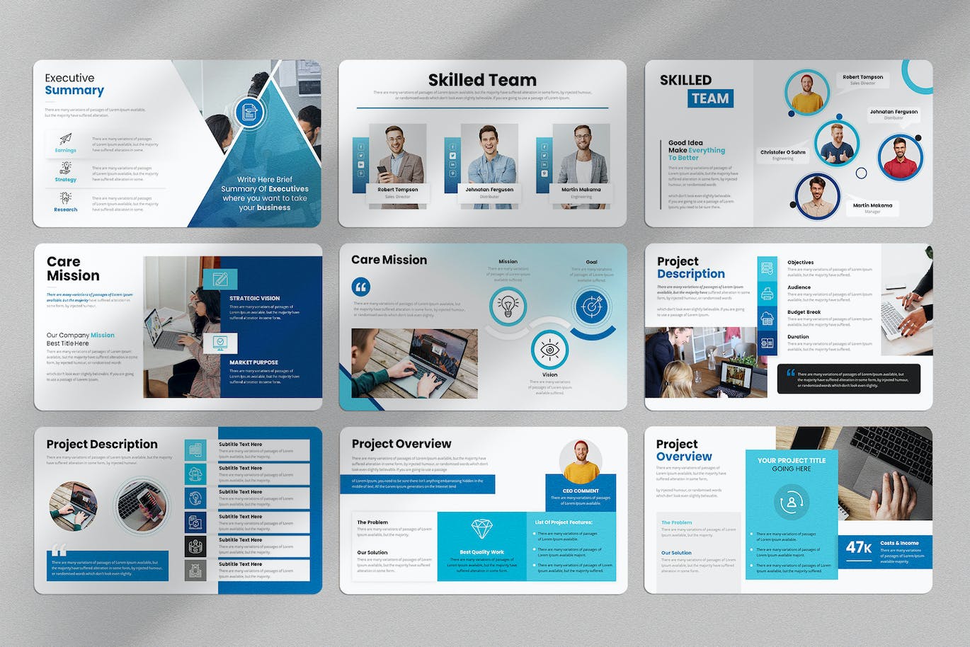 项目建议ppt幻灯片演示模板 Project Proposal PowerPoint Presentation Template 幻灯图表 sucaiwan.com