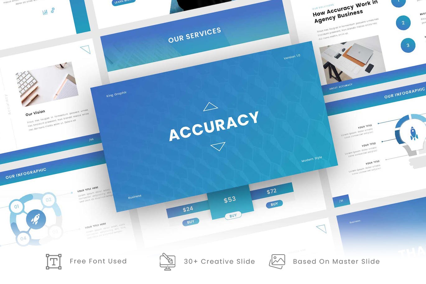 多用途商务谷歌幻灯片模板 Accuracy – Multipurpose Business Google Slides 幻灯图表 sucaiwan.com