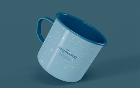 搪瓷杯品牌设计样机 Cups Mockup