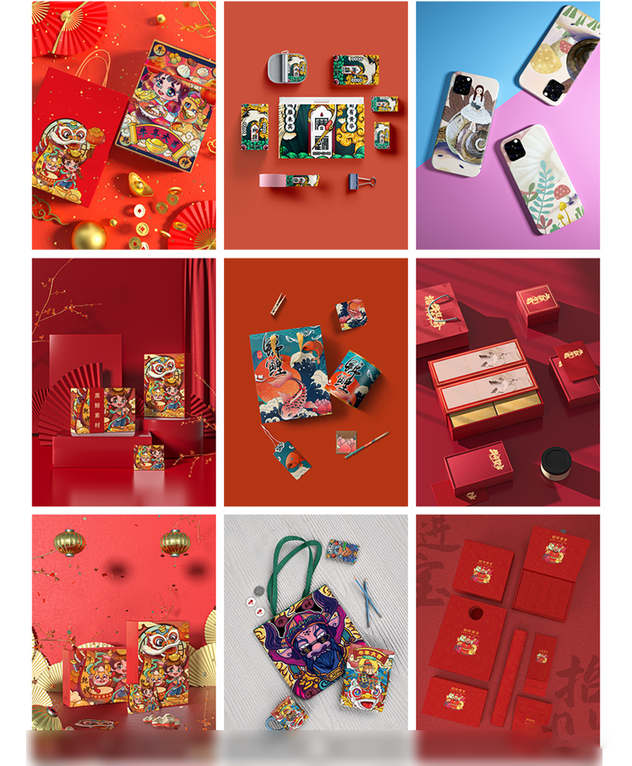 设计资源-2023最新整套作品集PSD模板合集 设计素材 sucaiwan.com