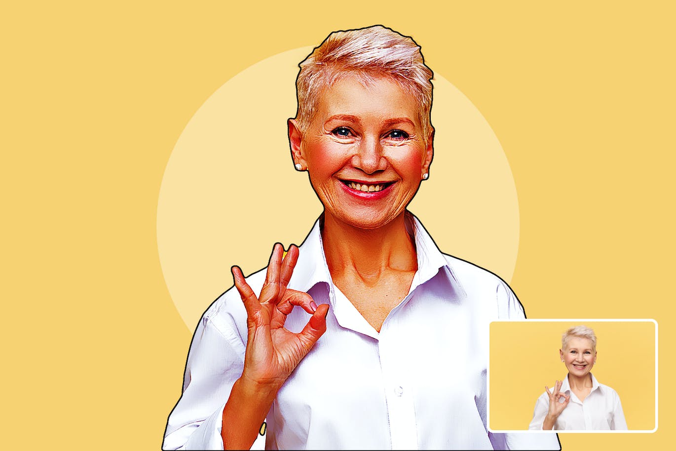 卡通肖像效果PS动作模板 Cartoon Portrait Photoshop Action 插件预设 sucaiwan.com