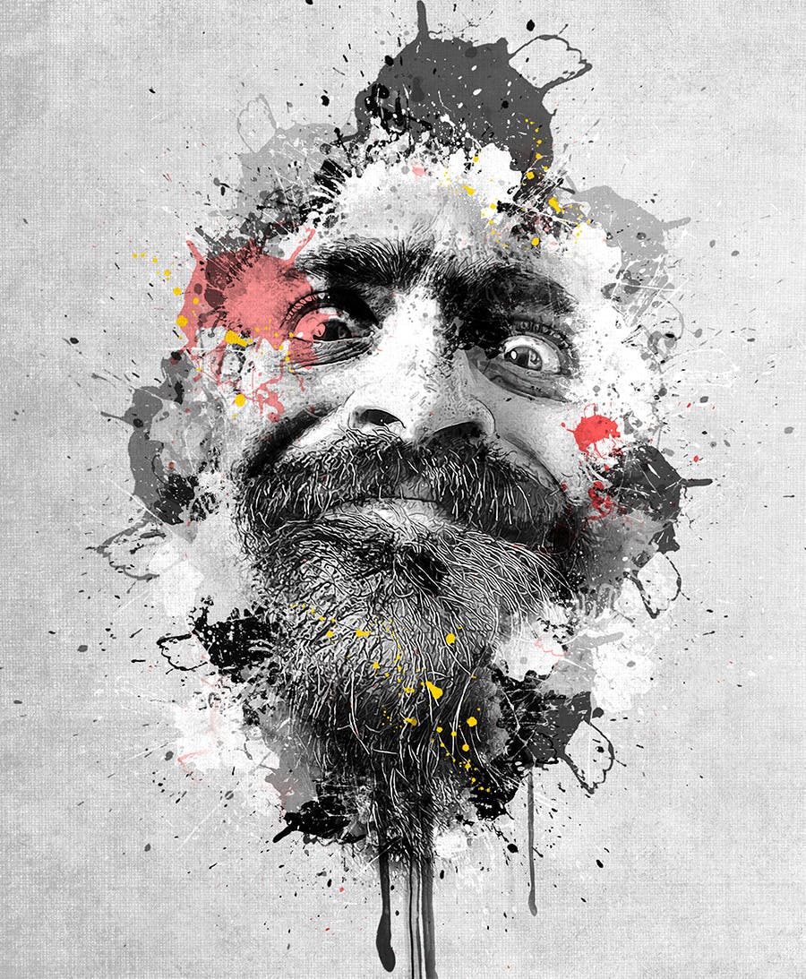彩墨画照片处理效果PS动作模板 Inka – Photoshop Action 插件预设 sucaiwan.com
