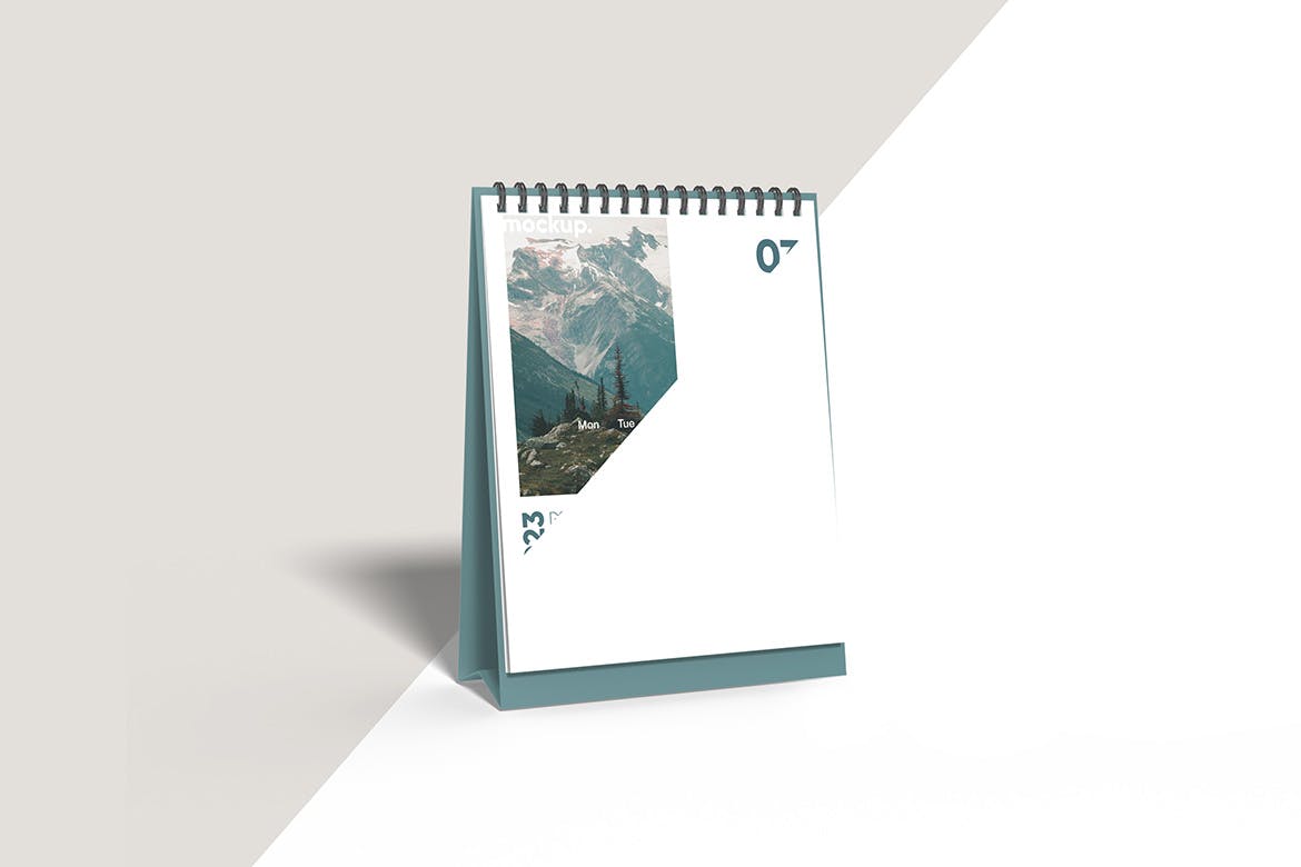 台历日历设计样机 Desk Calendar Mockup 样机素材 sucaiwan.com