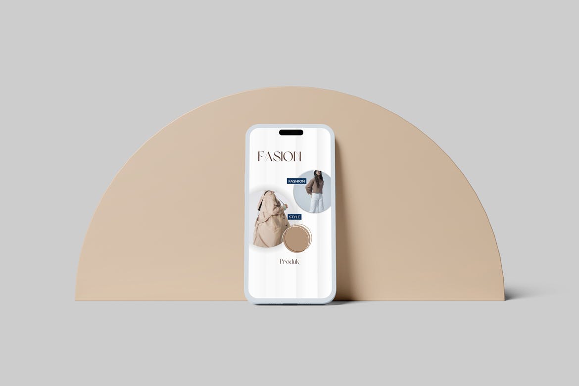 粘土风格iPhone 14 Pro手机样机图 Phone 14 Clay mockups 样机素材 sucaiwan.com