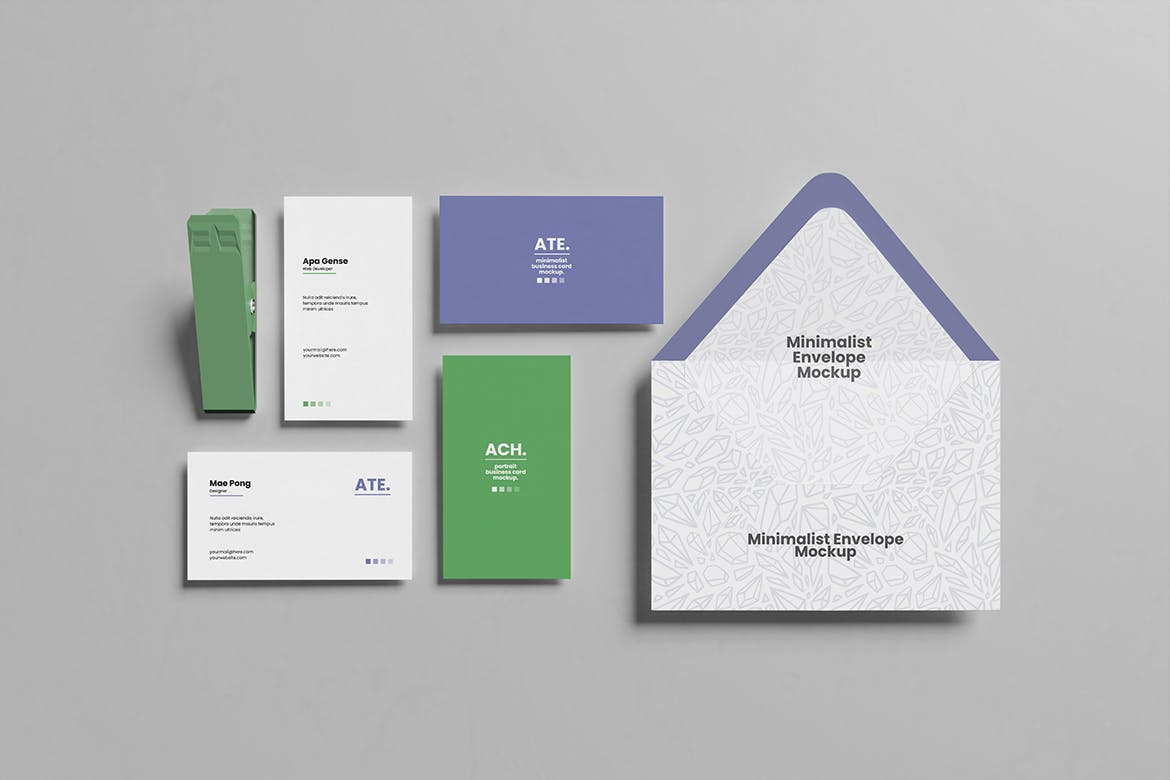 办公文具VI品牌样机模板 Variant Stationery Mockup 样机素材 sucaiwan.com