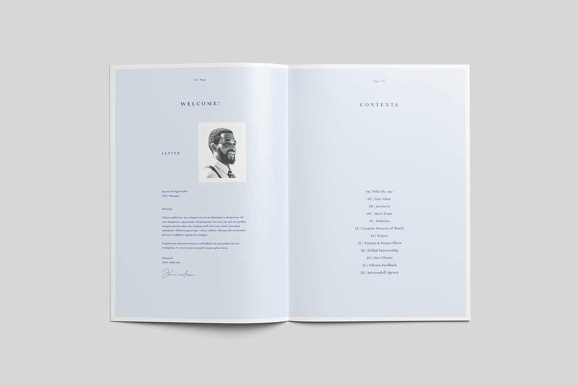 商务商业杂志排版设计模板 Brochure 幻灯图表 sucaiwan.com