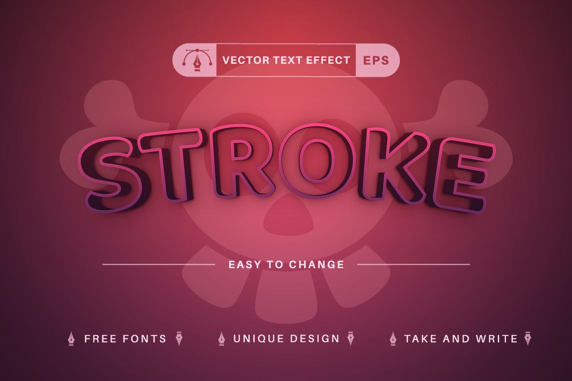 万圣节矢量文字效果字体样式 Halloween – Editable Text Effect, Font Style 插件预设 sucaiwan.com