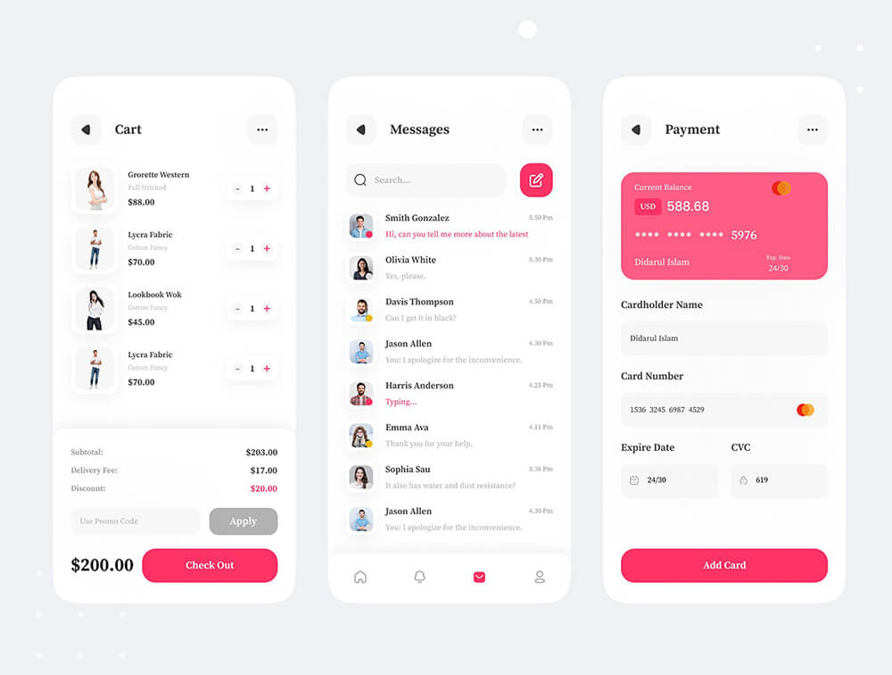 电子商务时尚UI用户界面套件 APP UI sucaiwan.com