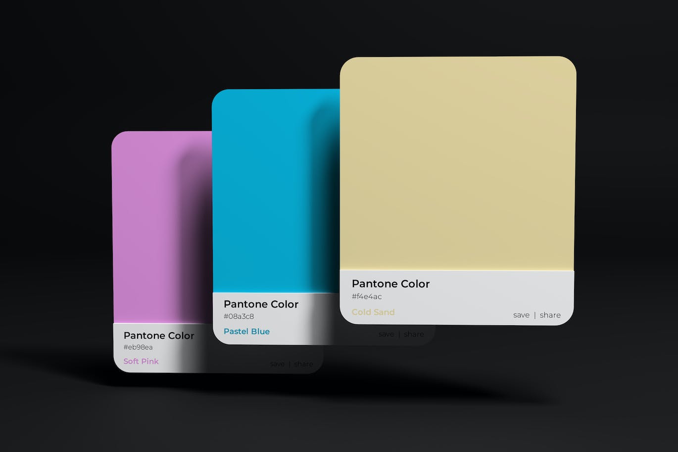潘通色卡设计样机 Pantone Box Mockup 样机素材 sucaiwan.com
