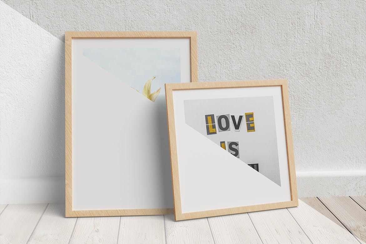 木框画框样机模板 Frame Mockup 样机素材 sucaiwan.com