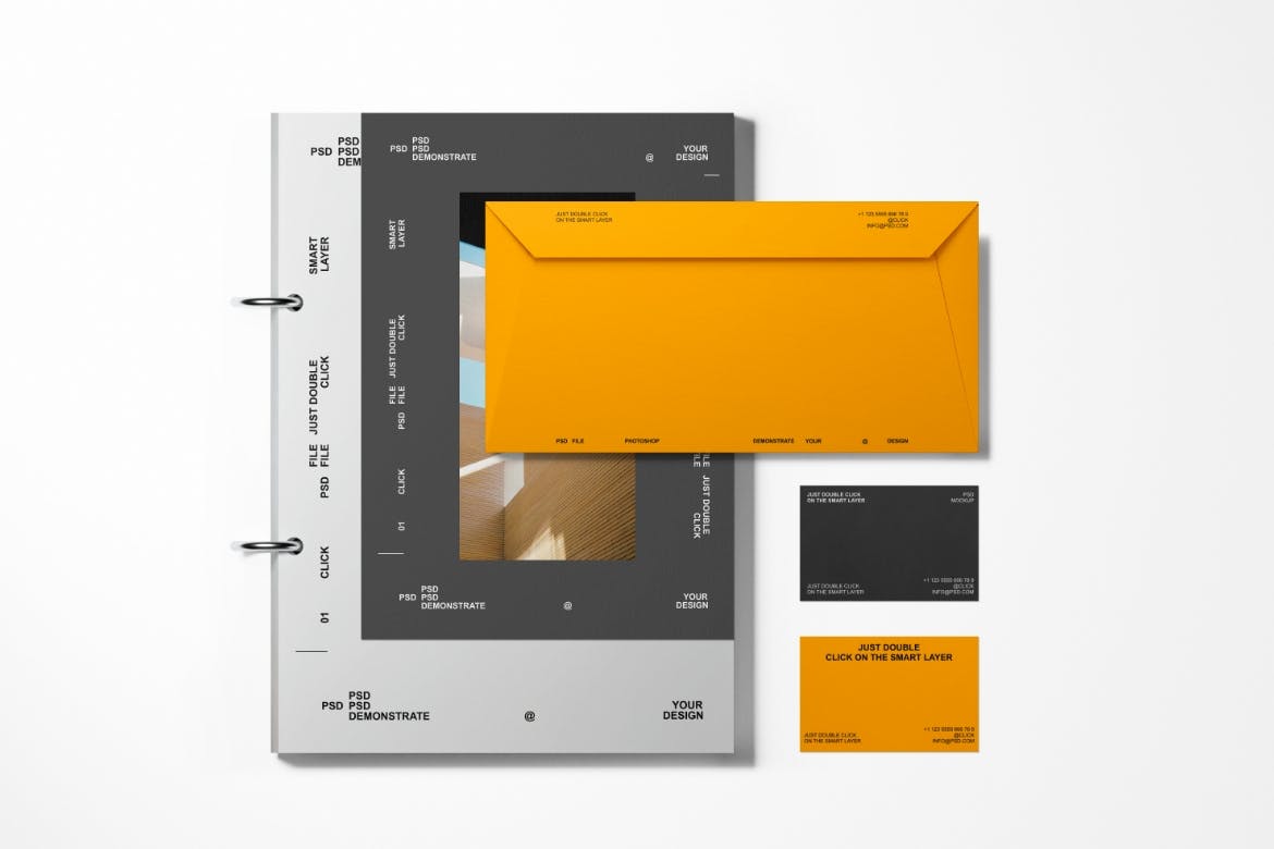 品牌标识办公文具套件样机图 Brand Identity Mockup Set 样机素材 sucaiwan.com