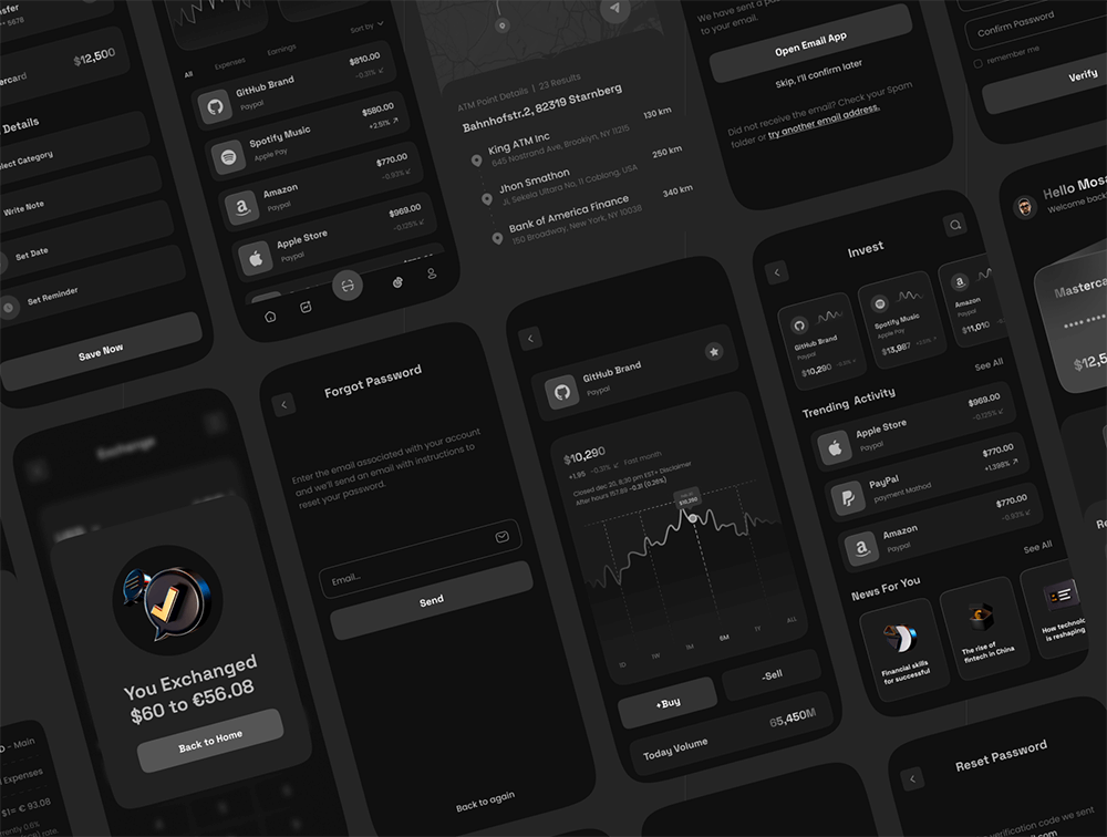 金融财务APP移动应用程序UI套件 APP UI 第3张-素材湾丨精选海外优质设计素材资源 金融财务APP移动应用程序UI套件 APP UI sucaiwan.com