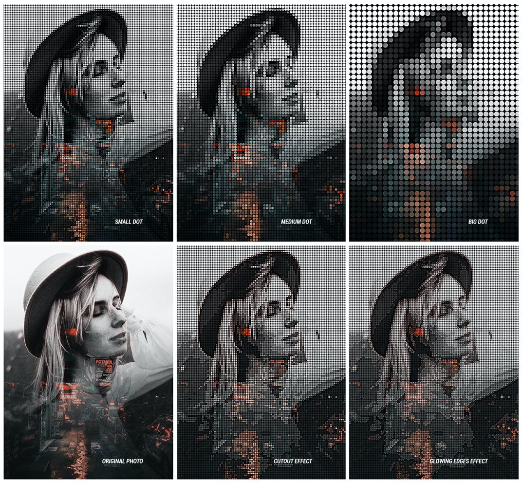 像素点画照片处理效果PS动作模板 Dot Creator – Photoshop Action 插件预设 第4张-素材湾丨精选海外优质设计素材资源 像素点画照片处理效果PS动作模板 Dot Creator – Photoshop Action 插件预设 sucaiwan.com