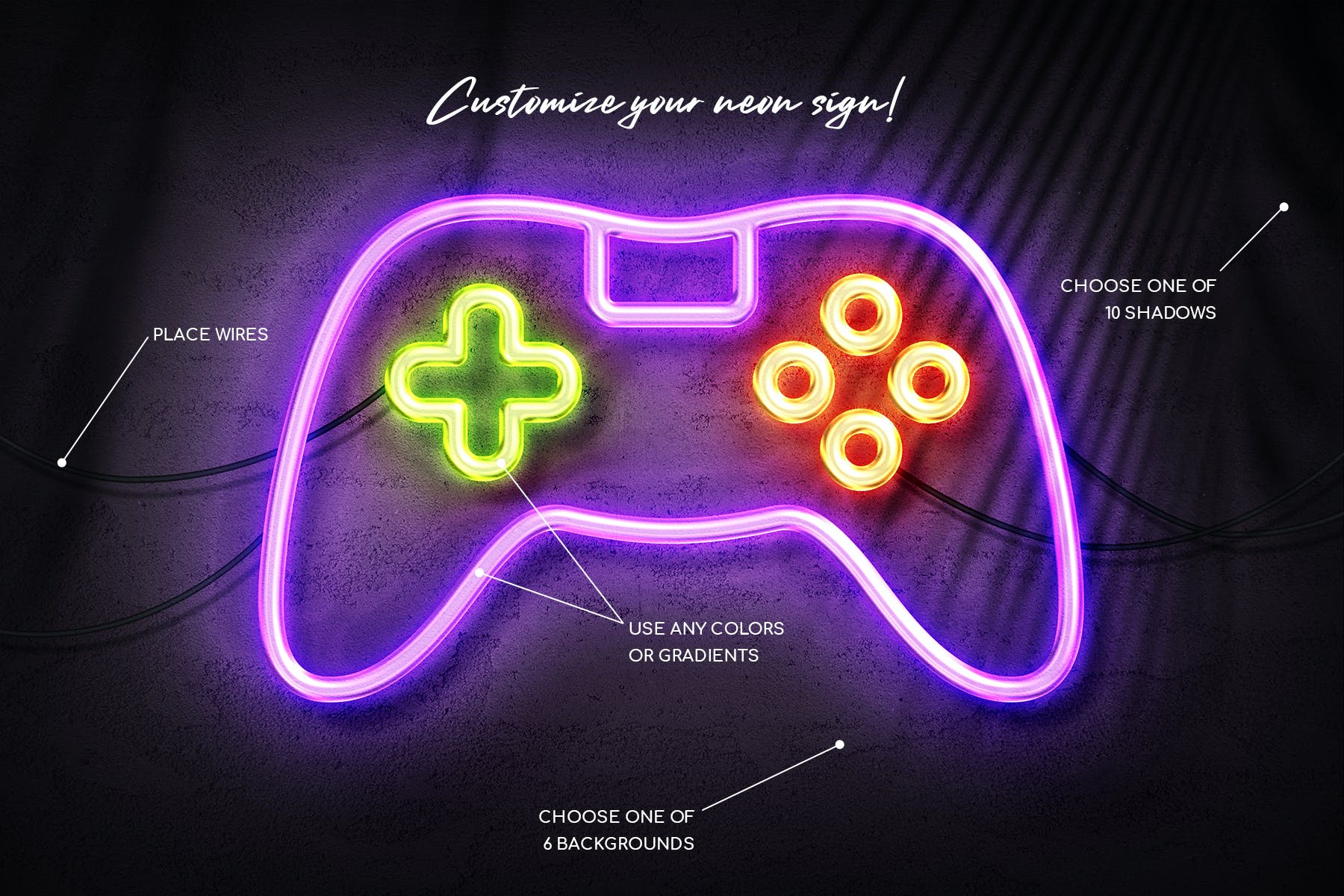 霓虹墙标志PSD样机模板 Neon Wall Sign Templates 样机素材 第6张-素材湾丨精选海外优质设计素材资源 霓虹墙标志PSD样机模板 Neon Wall Sign Templates 样机素材 sucaiwan.com