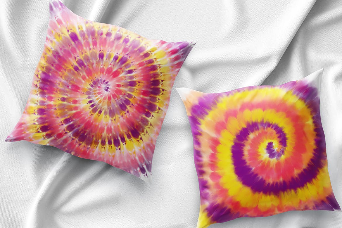 逼真的扎染Procreate笔刷 Procreate Realistic Tie Dye Brushes 笔刷资源 sucaiwan.com
