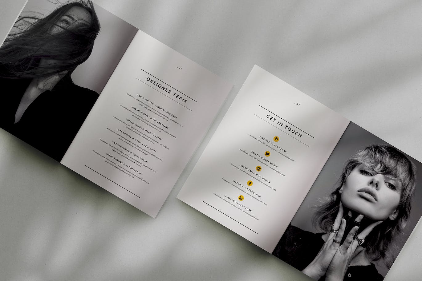 时尚品牌小册子Lookbook模板 LookBook Template 设计素材 sucaiwan.com