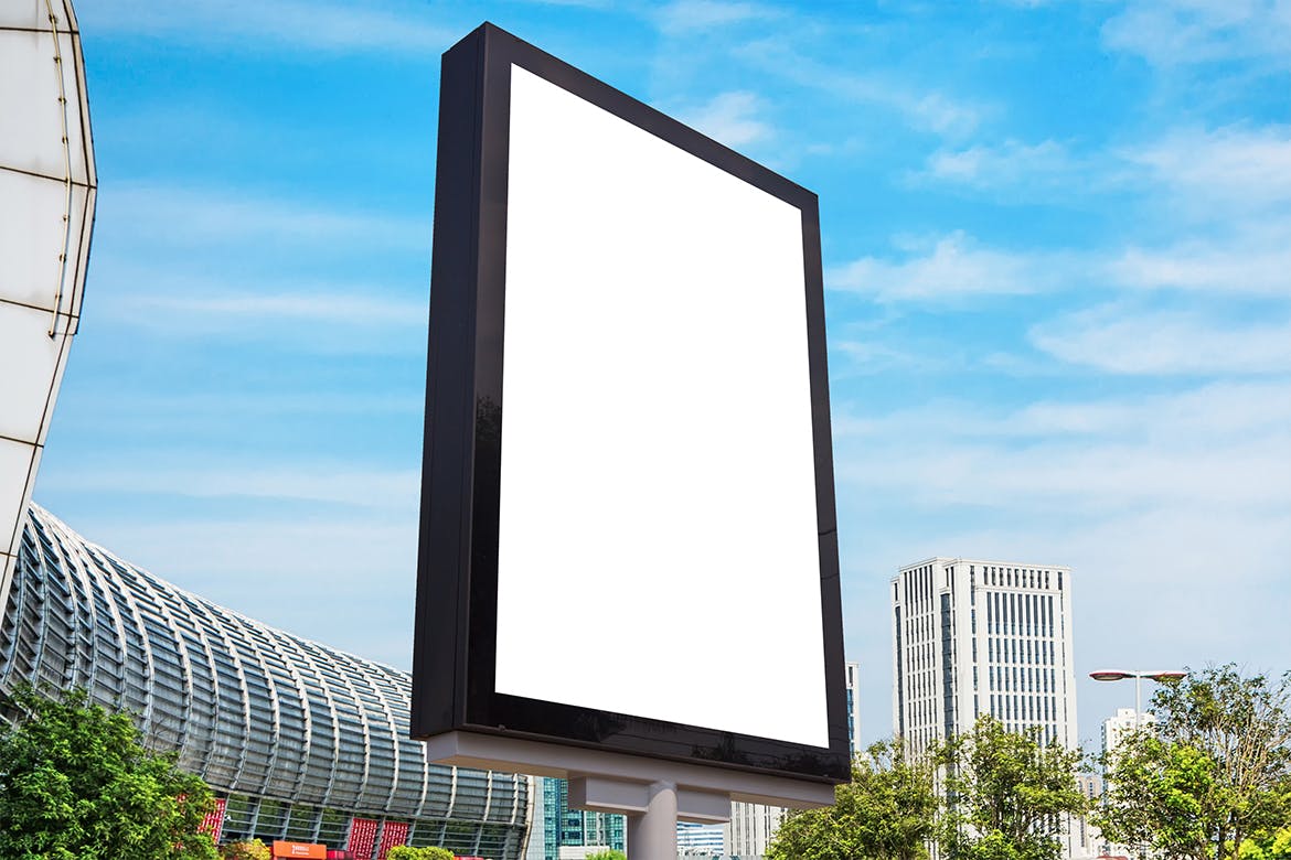 侧视图垂直广告牌设计样机模板 Side View Vertical Billboard Mockup 样机素材 第2张-素材湾丨精选海外优质设计素材资源 侧视图垂直广告牌设计样机模板 Side View Vertical Billboard Mockup 样机素材 sucaiwan.com