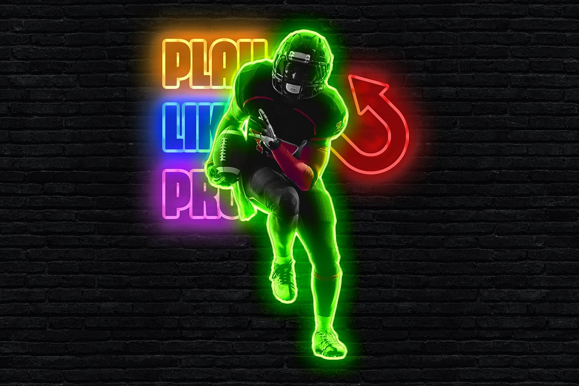 霓虹灯发光效果照片处理Photoshop动作 Neon Glow 2 Photoshop Action 插件预设 sucaiwan.com