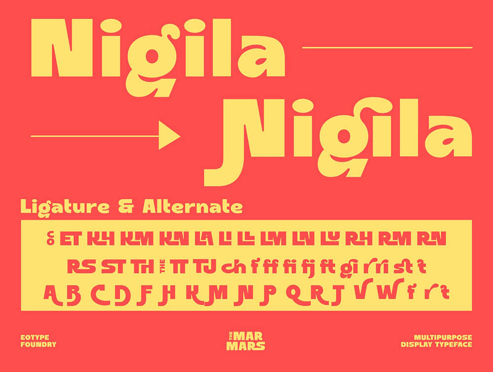 俏皮复古显示字体 设计素材 sucaiwan.com