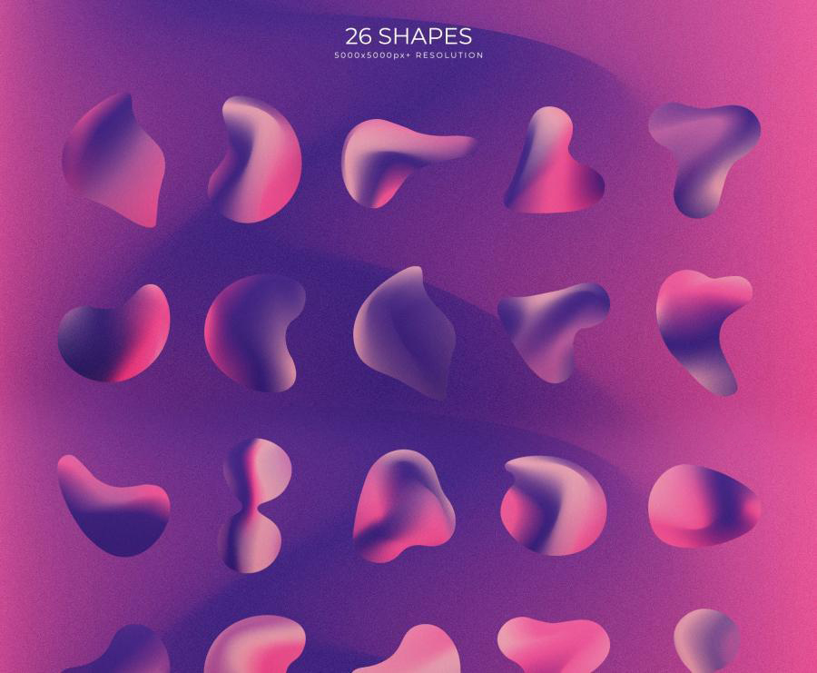 背景素材-50款渐变波纹褶皱颗粒感纹理矢量背景素材 APP UI sucaiwan.com