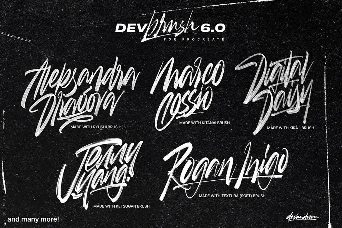 文字字体设计Procreate画笔 DevBrush 6.0 for Procreate 5 笔刷资源 第10张-素材湾丨精选海外优质设计素材资源 文字字体设计Procreate画笔 DevBrush 6.0 for Procreate 5 笔刷资源 sucaiwan.com