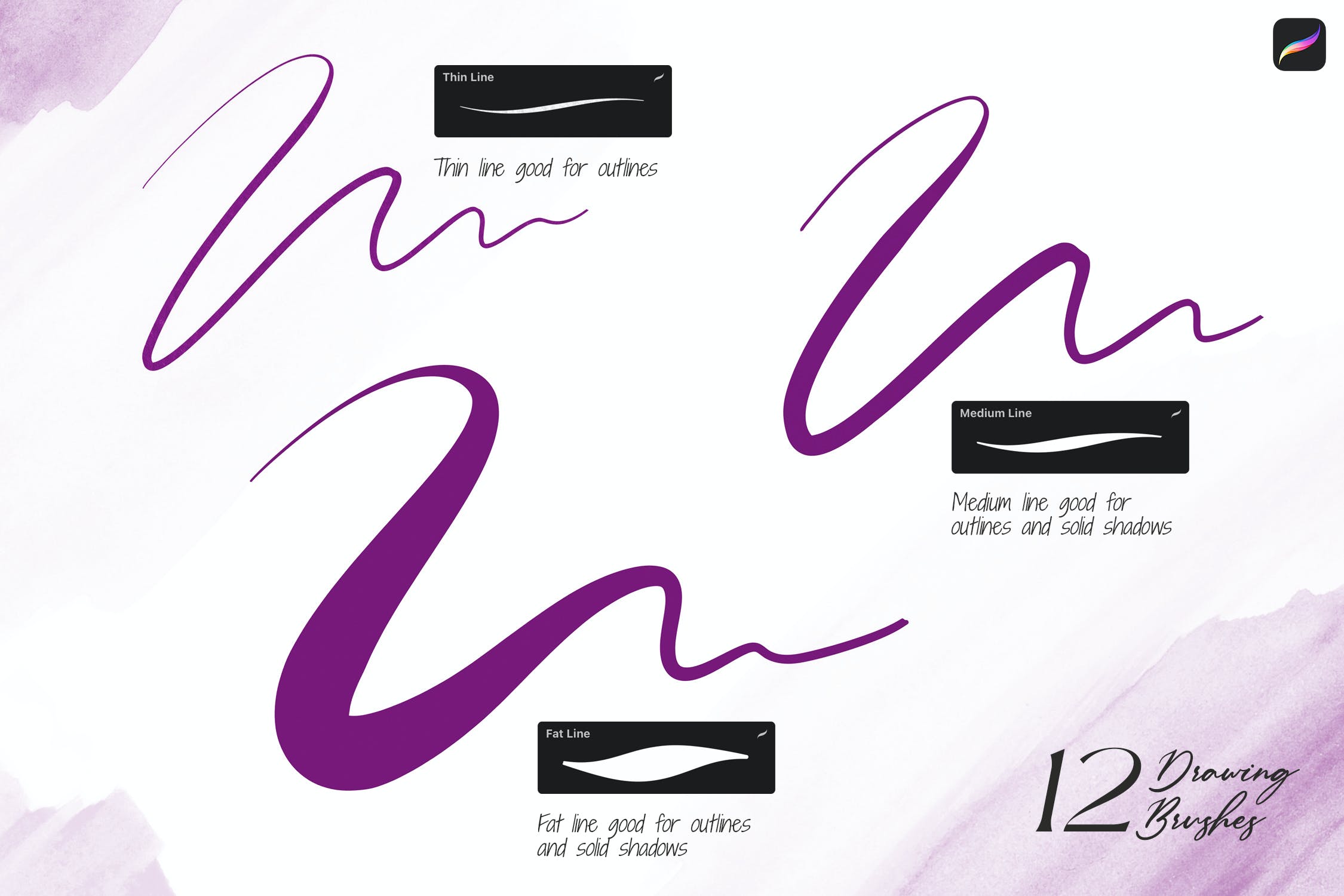 绘图Procreate笔刷 Drawing Procreate Brushes 笔刷资源 sucaiwan.com