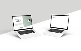 笔记本电脑屏幕样机模板 Laptop Screen Mockup