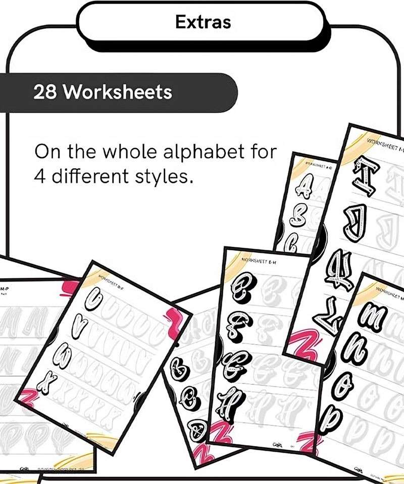 Procreate创意轮廓线条笔刷 笔刷资源 sucaiwan.com