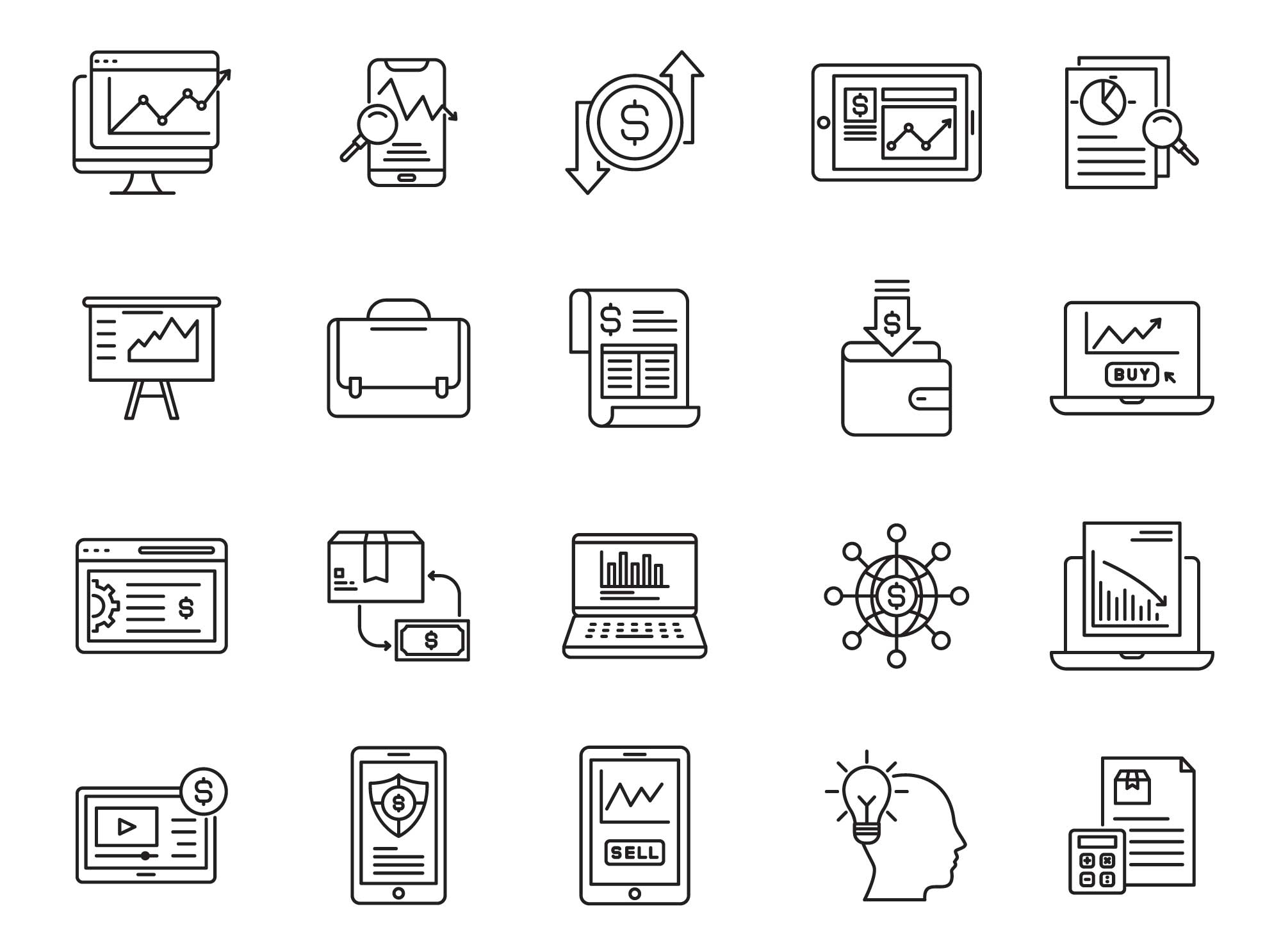 商业贸易矢量图标 Trade Vector Icons Part 03 图标素材 sucaiwan.com