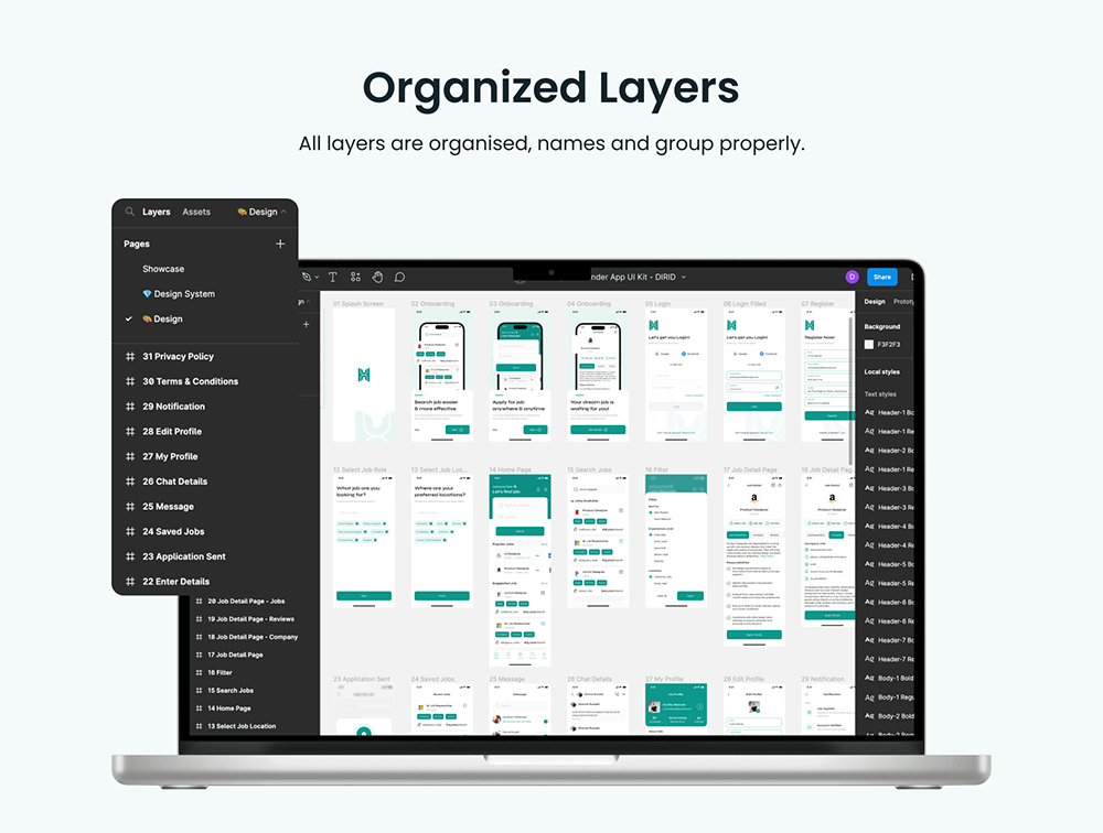 求职者应用程序IOS UI套件 APP UI sucaiwan.com