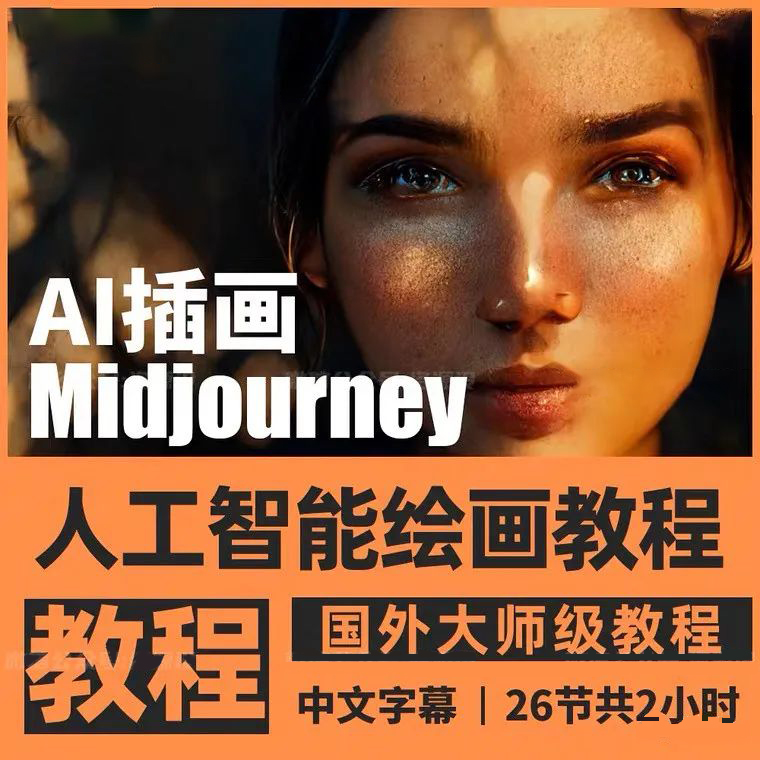 人工智能Midjourney，视觉艺术创作0基础教程 设计教程 sucaiwan.com