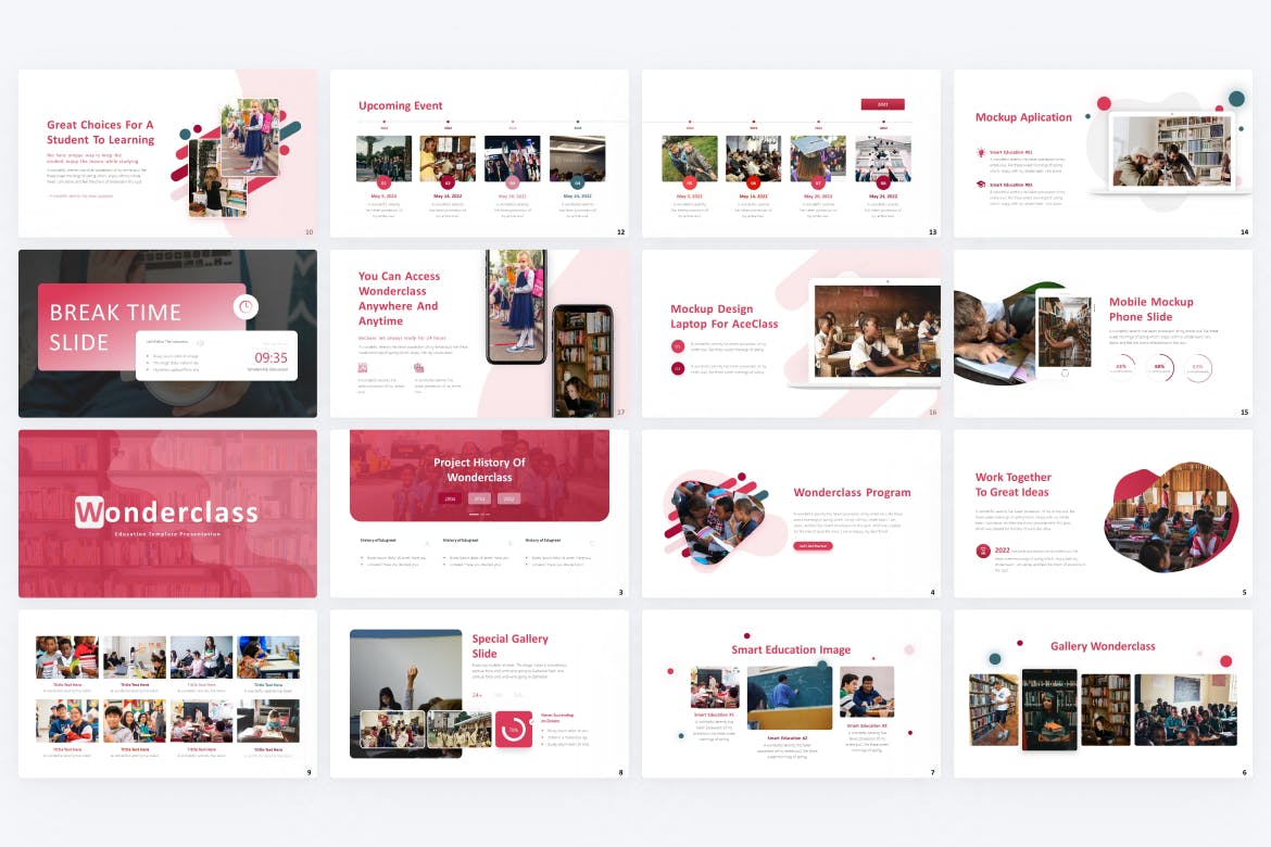 课堂教育幻灯片演示PPT模板 Wonderclass Education PowerPoint Template 幻灯图表 第2张-素材湾丨精选海外优质设计素材资源 课堂教育幻灯片演示PPT模板 Wonderclass Education PowerPoint Template 幻灯图表 sucaiwan.com