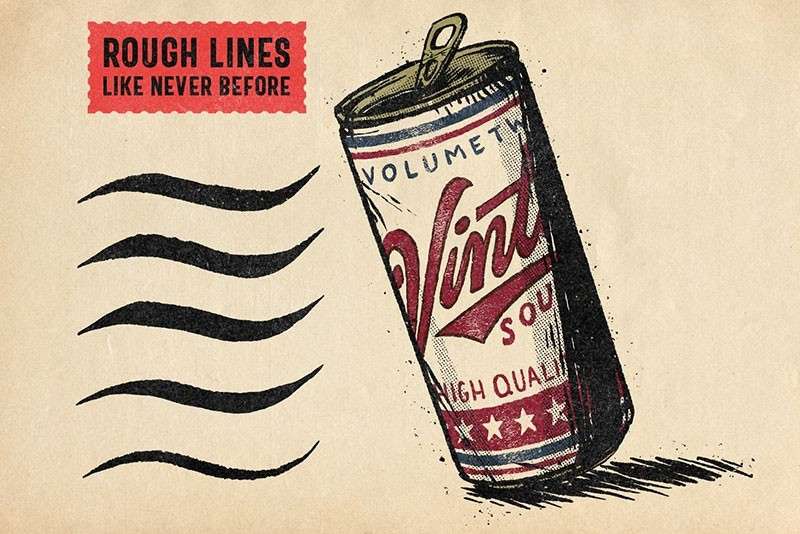 23个复古风半色调纹理Procreate笔刷 笔刷资源 sucaiwan.com