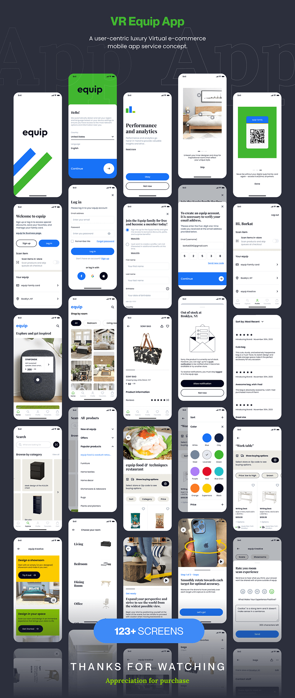 虚拟电子商务应用程序UI套件设计 APP UI sucaiwan.com