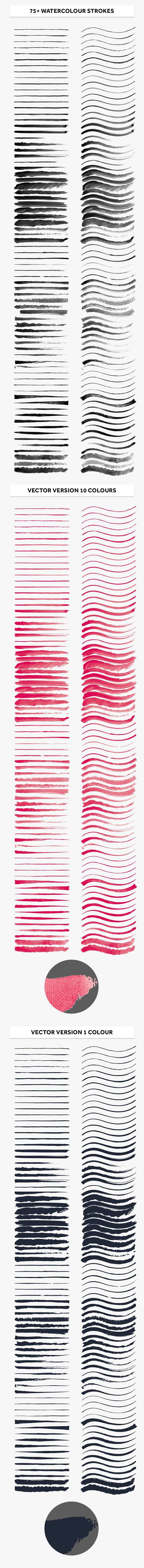 700+Illustrator超实用手绘笔刷大合集 笔刷资源 sucaiwan.com