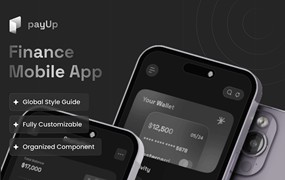 金融财务APP移动应用程序UI套件