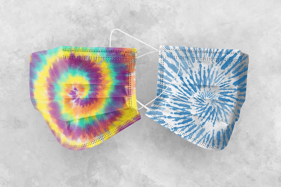 逼真的扎染Procreate笔刷 Procreate Realistic Tie Dye Brushes 笔刷资源 sucaiwan.com