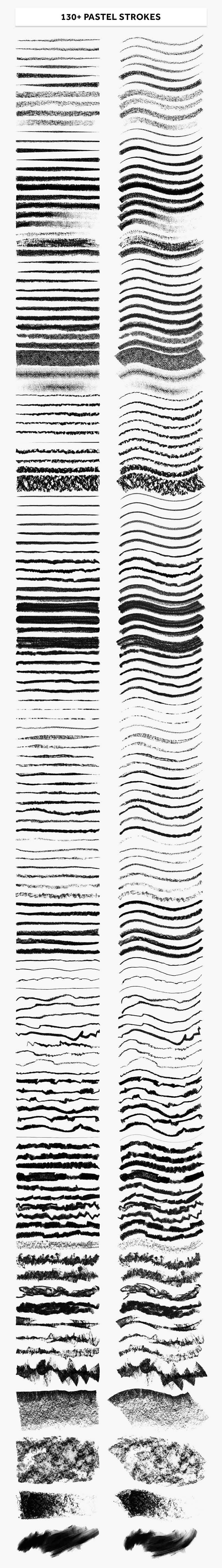 700+Illustrator超实用手绘笔刷大合集 笔刷资源 sucaiwan.com