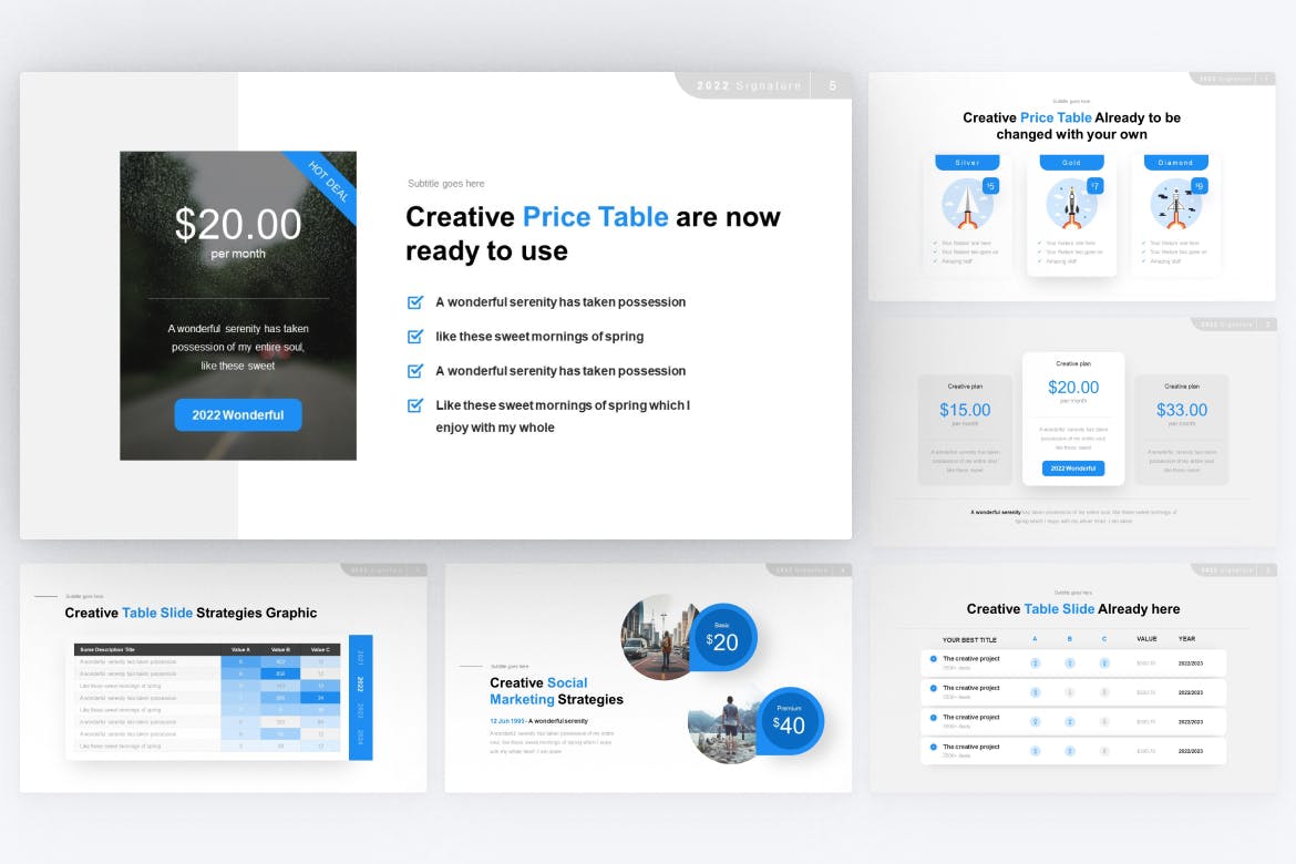 套餐价格表单PowerPoint演示模板 Price & Table PowerPoint Template 幻灯图表 第2张-素材湾丨精选海外优质设计素材资源 套餐价格表单PowerPoint演示模板 Price & Table PowerPoint Template 幻灯图表 sucaiwan.com