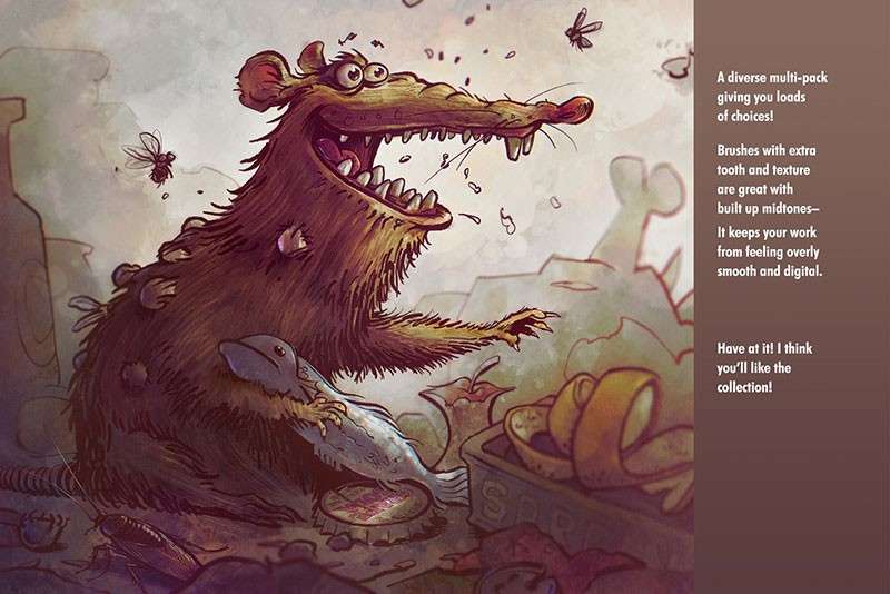 300+专为漫画创作的Procreate笔刷 笔刷资源 sucaiwan.com