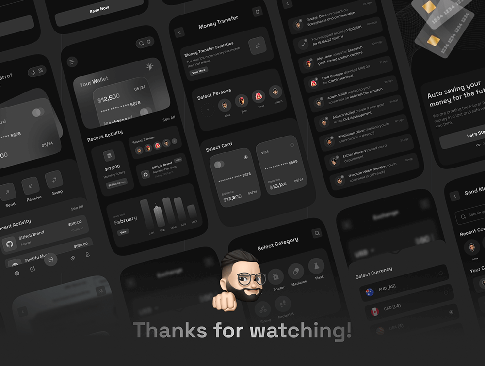 金融财务APP移动应用程序UI套件 APP UI 第2张-素材湾丨精选海外优质设计素材资源 金融财务APP移动应用程序UI套件 APP UI sucaiwan.com