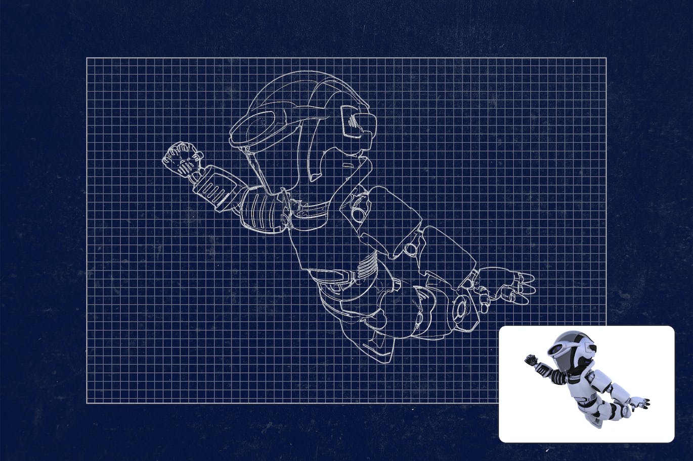 设计蓝图效果PS动作模板 Fake Blueprint Photoshop Action 插件预设 第7张-素材湾丨精选海外优质设计素材资源 设计蓝图效果PS动作模板 Fake Blueprint Photoshop Action 插件预设 sucaiwan.com