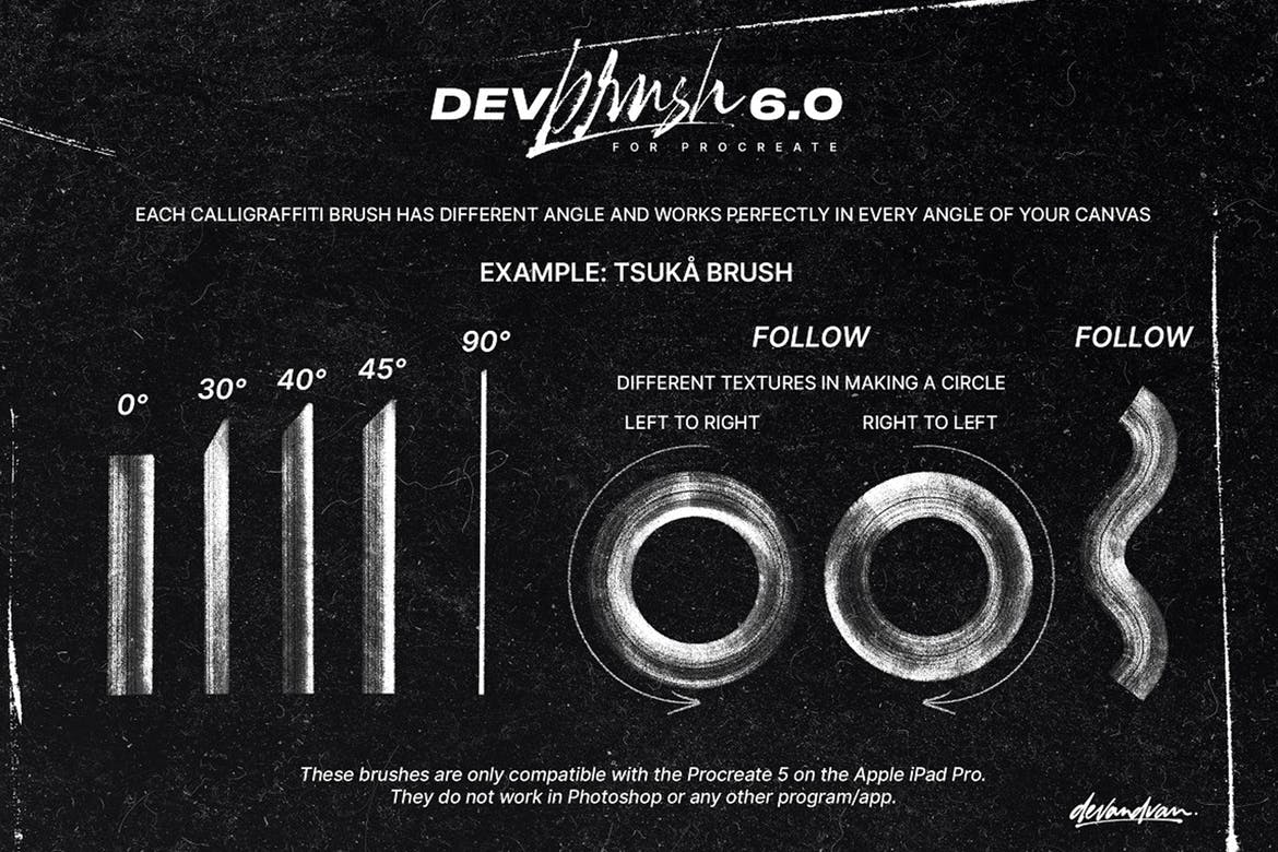 文字字体设计Procreate画笔 DevBrush 6.0 for Procreate 5 笔刷资源 第3张-素材湾丨精选海外优质设计素材资源 文字字体设计Procreate画笔 DevBrush 6.0 for Procreate 5 笔刷资源 sucaiwan.com