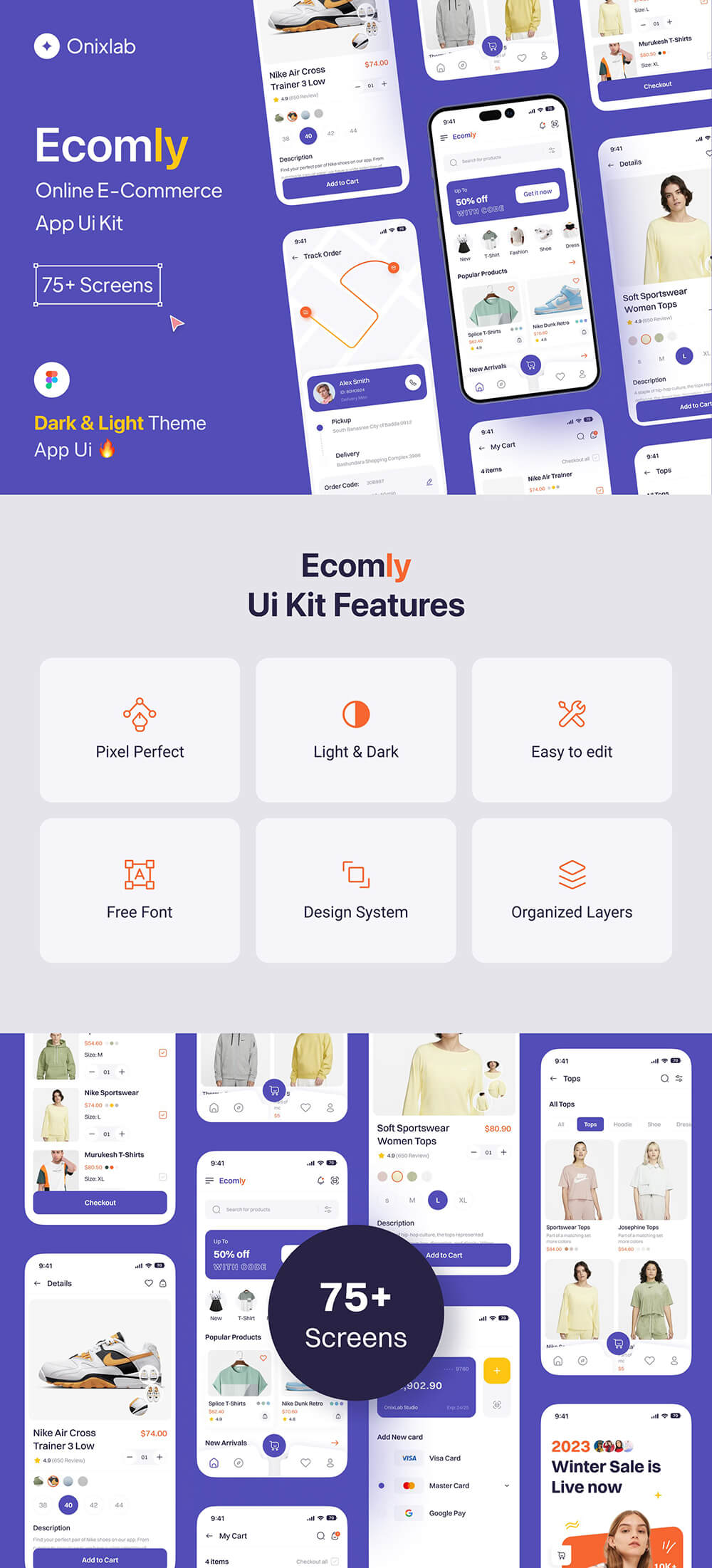 电子商务移动应用程序 UI 套件 APP UI sucaiwan.com
