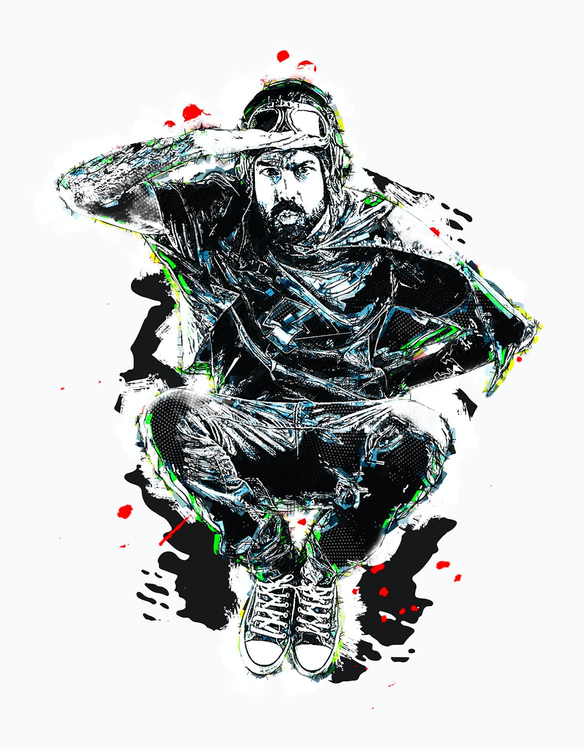 波尔卡圆点照片处理效果PS动作模板 Trash Polka – Photoshop Action 插件预设 sucaiwan.com